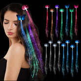 Clip cheveux papillon lumineux POZILAN pour un look festif et éclatant.