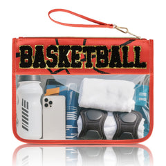 PPeen pochette basketball transparente, idéale pour voyager et ranger vos essentiels.