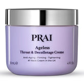 PRAI Neck Crème montrant l'effet lifting sur le cou.