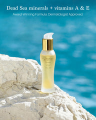 Premier Dead Sea – sérum yeux, vitamines A et E incluses pour nourrir la peau.
