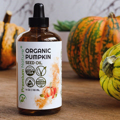 Premium Nature huile de courge – cheveux croissance et brillance.