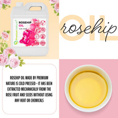 Premium Nature huile rose mosqueta sur cheveux, brillance naturelle et douceur.
