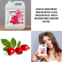 Premium Nature huile rose mosqueta pour ongles, cuticules hydratées et forts.