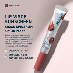 Prequel Skin Lip Visor baume Rosy Nude pour lèvres douces et nourries
