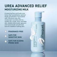Prequel Skin Urea Advanced Relief – pack deux bouteilles, usage quotidien pratique