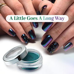 Pretty Diva Poudre Chrome Chameleon – guide inclus pour réaliser des ongles chrome