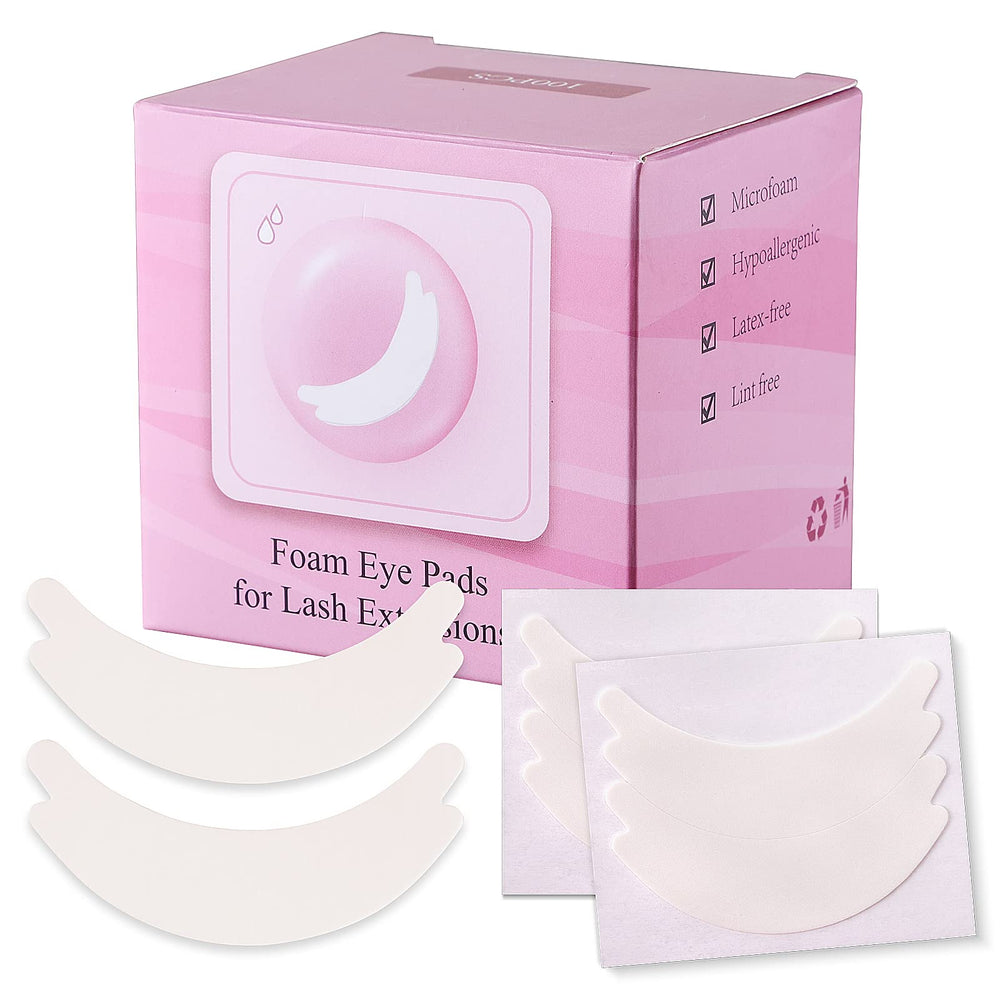 Pretty memory: coussinets mousse pour yeux et extensions de cils, maintien stable
