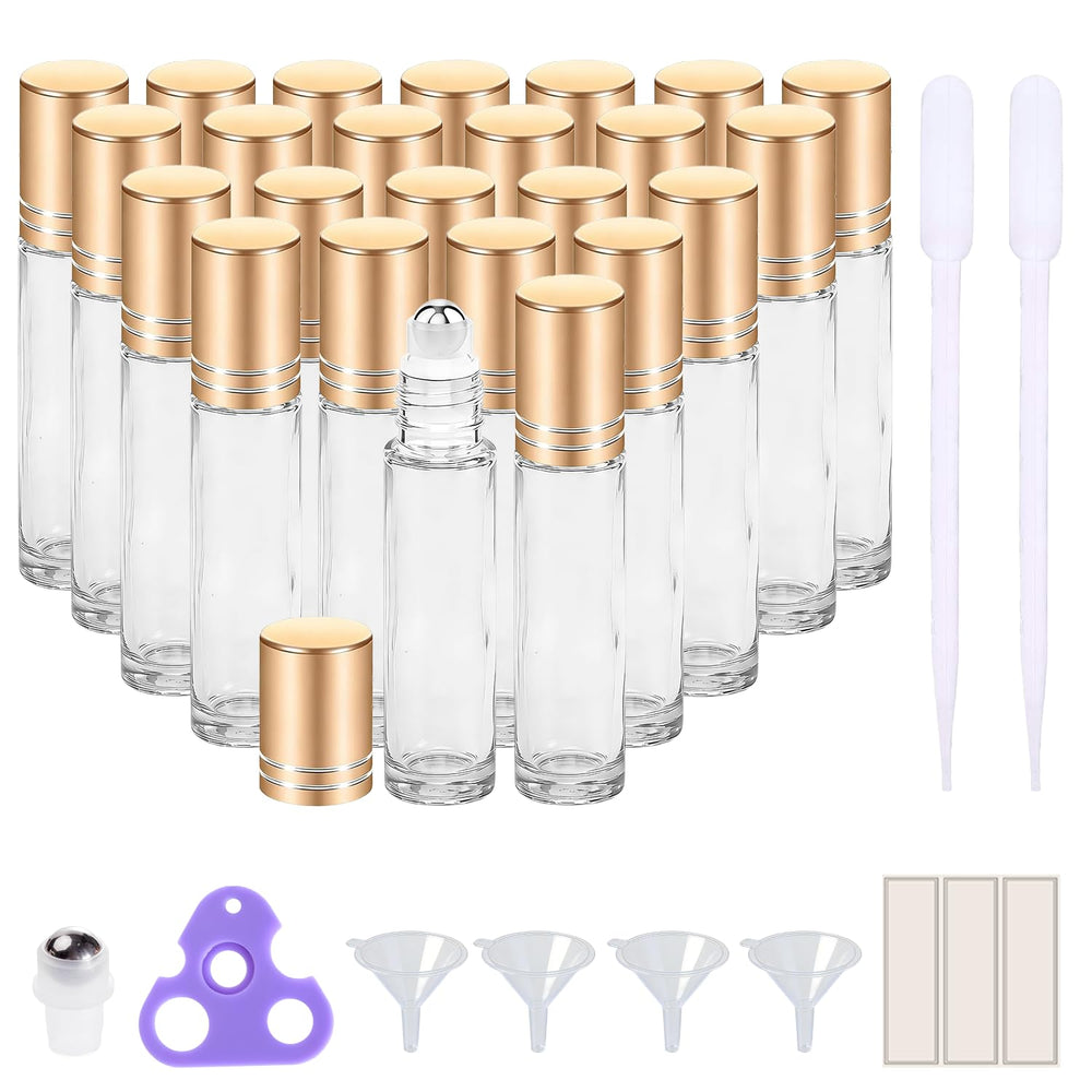 PrettyCare bouteille roll-on 10 ml transparente prête à transporter vos huiles.