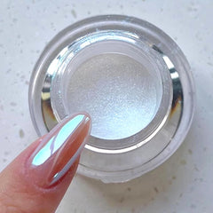 PrettyDiva poudre lune nacrée pot : éclat miroir durable pour ongles.