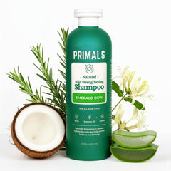 PRIMALS Shampoing Fortifiant — Bouteille élégante pour cheveux potentiellement plus épais