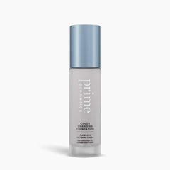 Prime Prometics – bouteille de fond de teint, application facile et couleur adaptable.