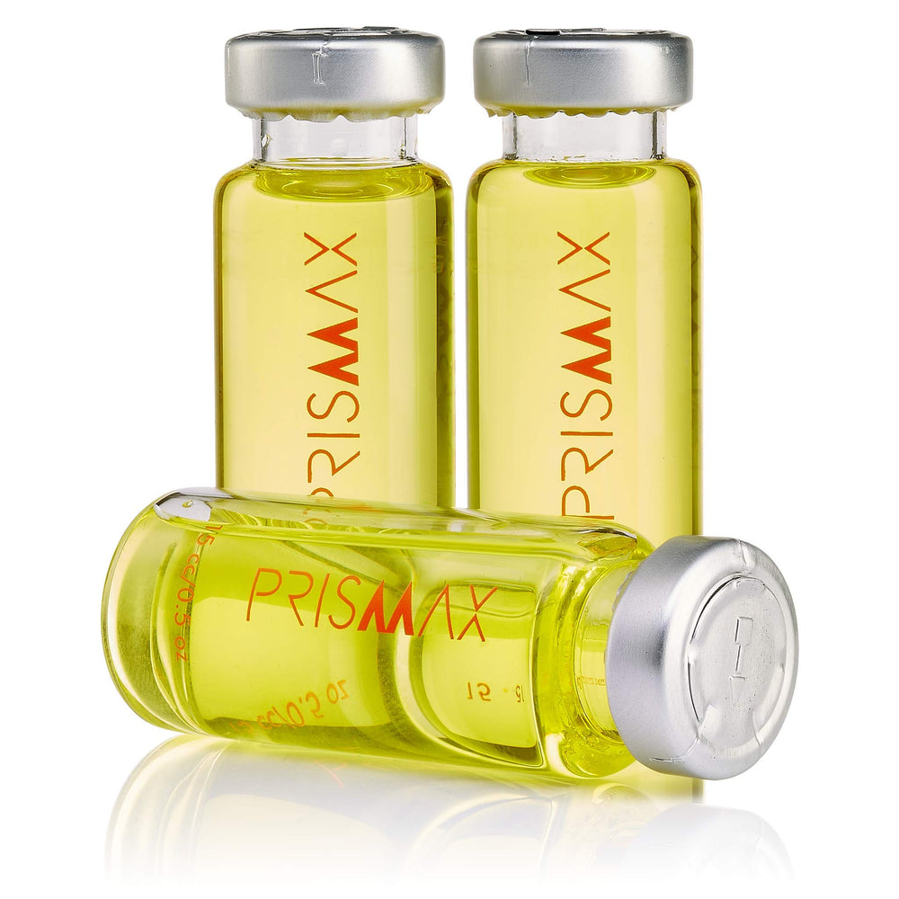 Prismax: bouteille-traitement-nutritif, dilué pour nourrir les cheveux secs.