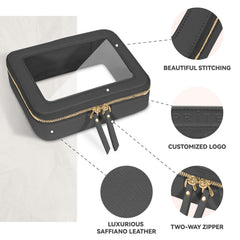 Prite sac cosmétique noir, organisation intérieure pour trouver rapidement