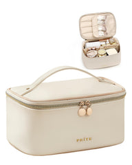 Prite sac-maquillage grande capacite vue exterieure, pratique pour voyage et quotidien.
