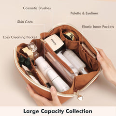Prite trousse maquillage diviseur transparent: évite le mélange des brosses et produits