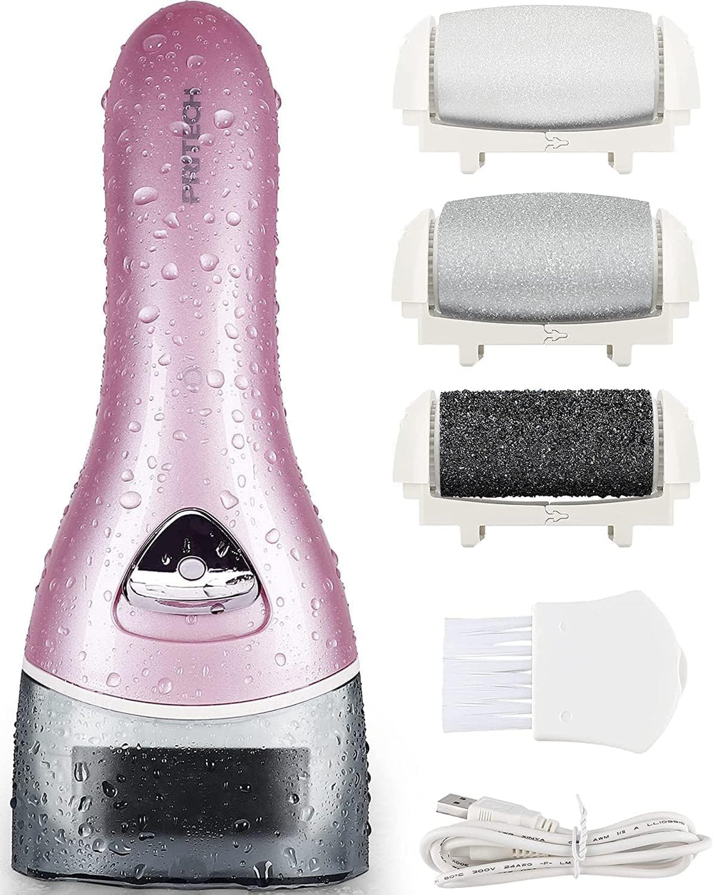 PRITECH lime-pied-électrique-rechargeable-portable: peau plus douce après bain grâce à l'appareil.