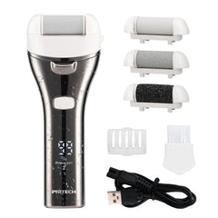 PRITECH rasoir électrique pour pieds — ensemble pratique pour réduire les callosités.