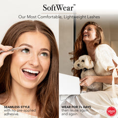 Pro Lash SoftWear Mini Clusters : adhésif Dual Lock inclus pour une pose fiable