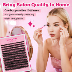 PRO LASHBEAUTY applicateur cils facilitant la pose des clusters.