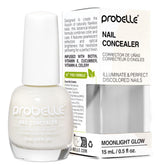 Probelle, bouteille de correcteur d’ongles éclairant pour un éclat homogène.