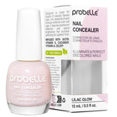 Probelle concealer-ongles illuminant dans son flacon, prêt à corriger discrètement la couleur.