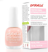 Probelle renforceur-ongles Rose Pétale en flacon, fortifie ongles fragiles.