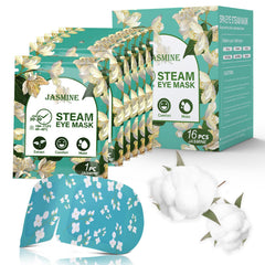 ProCIV masque yeux vapeur Jasmine – paquet de 16 pour soulager la fatigue oculaire.