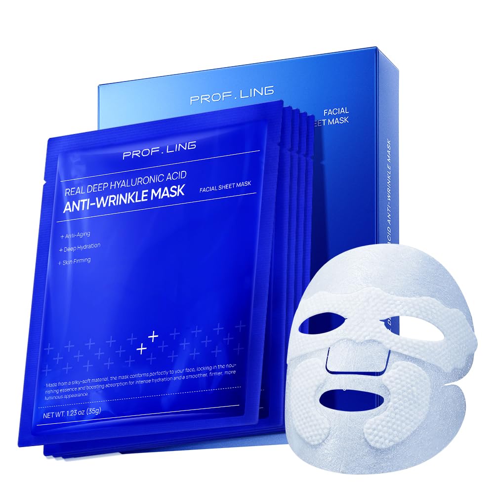 PROF.LING masque hyaluronique visage — hydratation intense et peau veloutée.