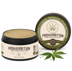 PROHAIRBITION cire cheveux au chanvre pour tenue ferme et naturelle.