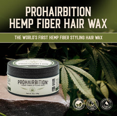 PROHAIRBITION emballage en chanvre écologique, prônant durabilité.