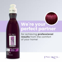Prokpil Crème colorante violette : texture douce et facile d'application.