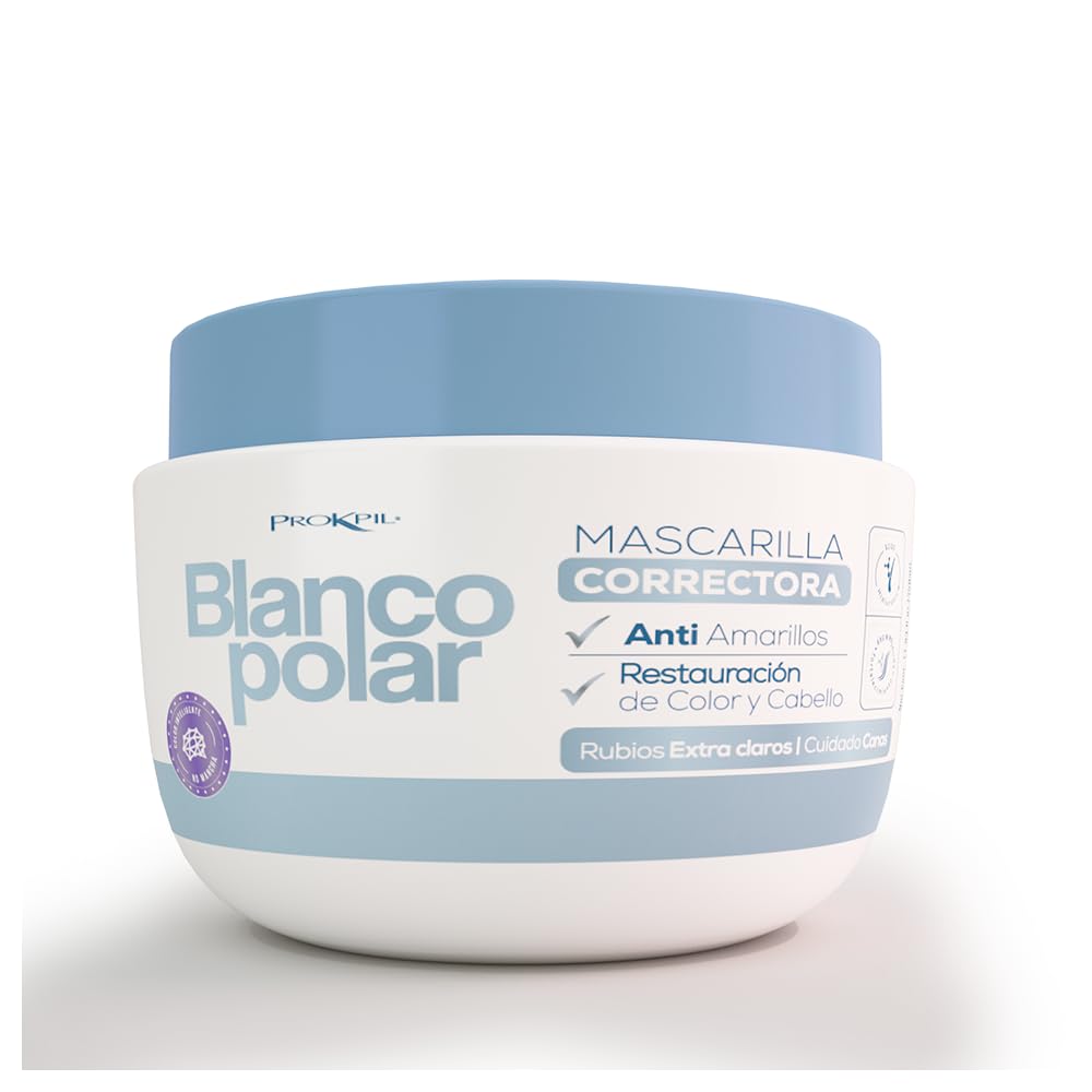 Prokpil Masque Polar White – Bouteille pour neutraliser les reflets jaunes et raviver la brillance