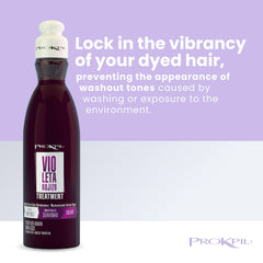 Prokpil Teinte violet sur cheveux : ravive et prolonge la couleur.