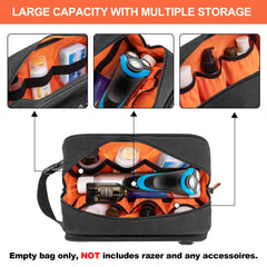 Prokva Dopp Kit avec trois poches pour organiser les produits de toilette.