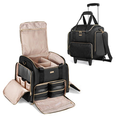 Valise Prokva à roulettes avec rangement optimal pour professionnels.
