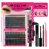 PRO LASHBEAUTY clusters cils à pointes 80D-100D pour un regard audacieux