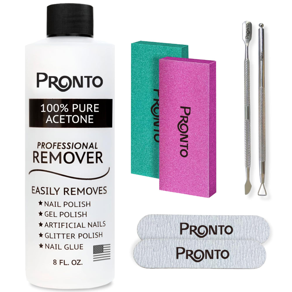 Bouteille Pronto Acetone 8oz prête à l’emploi pour dépose rapide