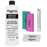 Pronto Acétone pur 16 onces, décolle facilement vernis et gels.