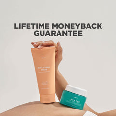 PROOT Butt Scrub Wash – ingrédients naturels romarin et centella pour nourrir la peau.