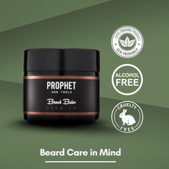 Prophet and Tools baume-barbe brillance naturelle sans résidu.