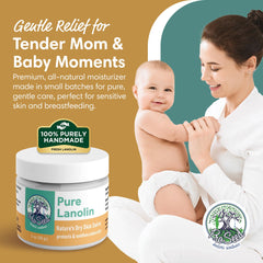 Texture crème douce de ProSeed lanoline pure sur peau hydratée