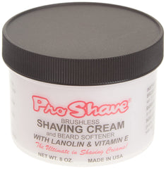 Crème de rasage sans brosse Pro-Shave apaise la peau et facilite le rasage.