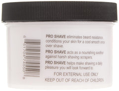 Crème de rasage sans brosse Pro-Shave détend la peau et élimine la résistance de la barbe.