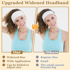 ProSuites bandeau-sport absorbe la transpiration et garde le visage au sec.