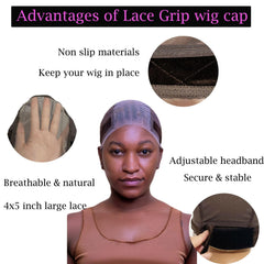 Cap grip Prudenp ajustable avec fermeture auto-agrippante, ajustement rapide et confort.