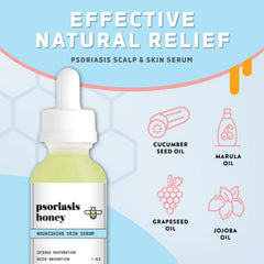 Sérum Psoriasis Honey pour peau nourrie et saine, hydratation durable.
