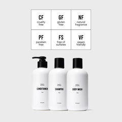 Public Goods Après-shampoing bouteille — protection contre les dommages environnementaux