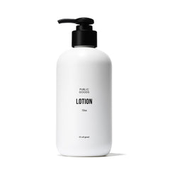 Public Goods Lotion Corps et Mains: bouteille éco et hydratation douce.