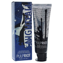 Application Nightfall Blue sur cheveux — mèches uniformes et résultats subtils
