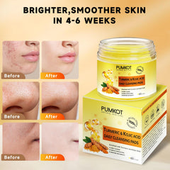 Texture douce des lingettes Pumkot pour exfolier légèrement et lisser la peau.